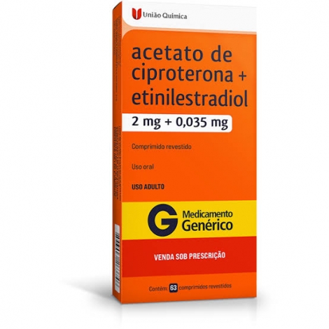 Cipro+Etinil 2,0+0,035 Mg 21Cr-Uniao Quimica