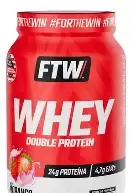 Whey Double Pote 900G - Morango - Ftw