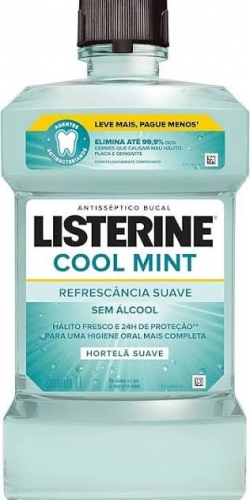 Antissep Bucal Listerine Cool Mint Sem Alcool 1L