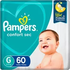 Frd Pampers Confort Sec Super G 60Un