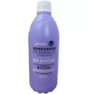 Removedor Sem Acet Lavanda Farmax 500Ml