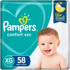 Frd Pampers Confort Sec Super Xg 58Un