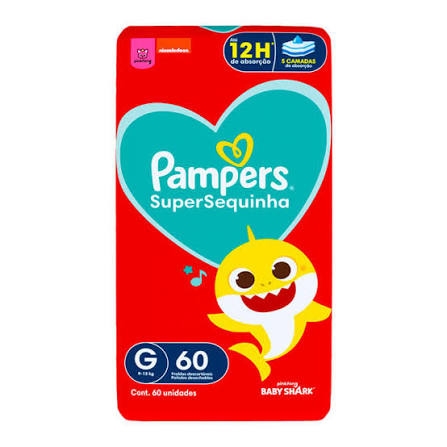 Frd Pampers Supersequinha Super G 60Un