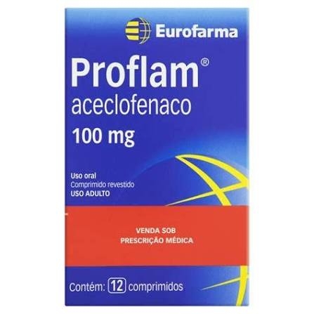 Proflam 100mg 12 comprimidos