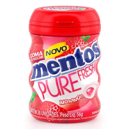 Mentos Pure Fresh Morango 56G