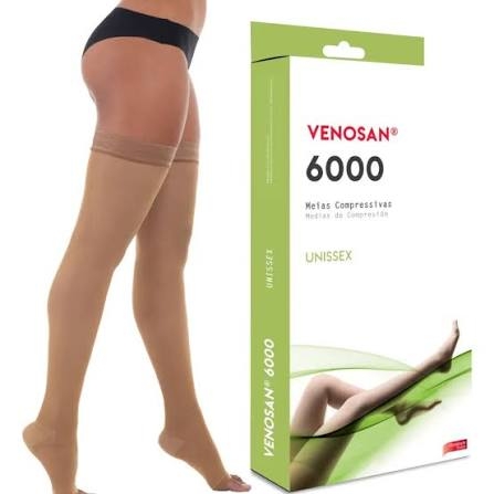 Meia 6000 Agh 20-30 G Pe Aberto Bege
