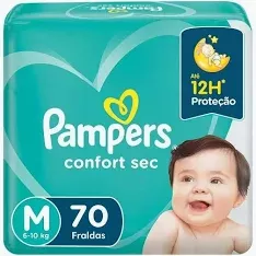 Frd Pampers Confort Sec Super M 70Un