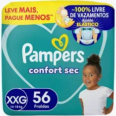Frd Pampers Confort Sec Super Xxg 56Un