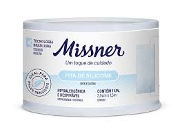 Fita De Silicone Missner Hipoal. Branca 2,5Cm X 1,5M