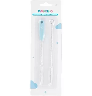 Kit Escova De Limpeza Pcanudos C2 Pc Masc Pimpolho Azul