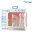Kit De Mamadeiras Serena Pinguim Rosa3 Pcs 150Ml260ml330ml Feminino Pimpolho Pinguimrosa150ml26